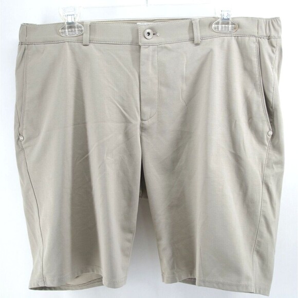 Brax Feel Good‎ Mens Bristol Flat Front Chino Shorts Beige Size 36 - Picture 1 of 10